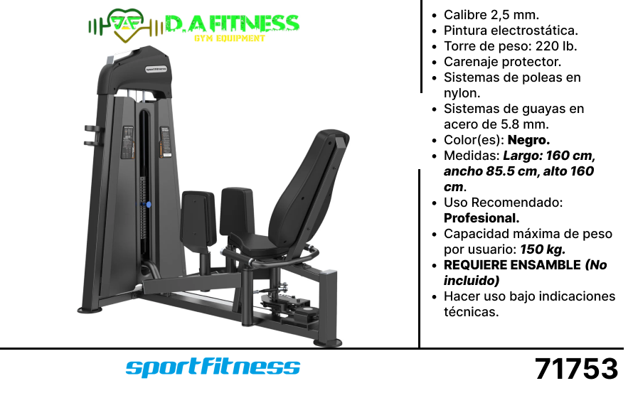 ABDUCTOR Y ADUCTOR U3021C