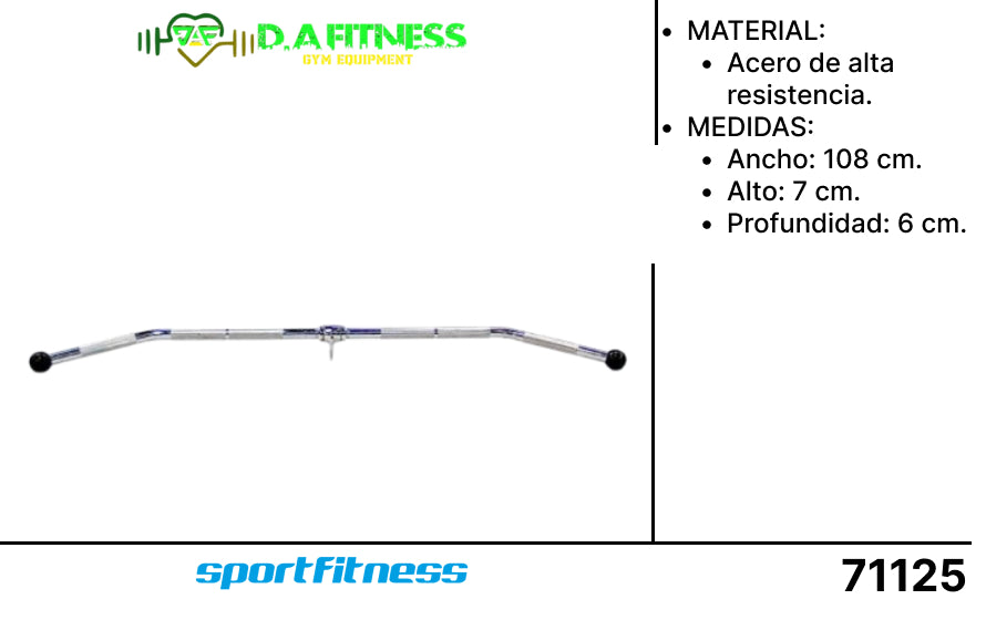 ADAPTACION ESPALDA POLEA ALTA SEMI CUERVA PLB-R-3612N