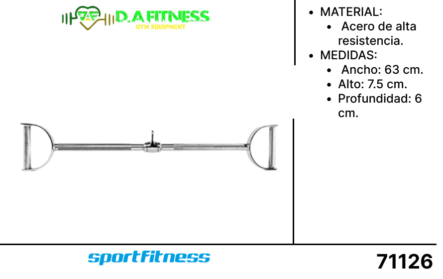 ADAPTACION BARBELL O POLEA CON AGARRE (BARBEL)