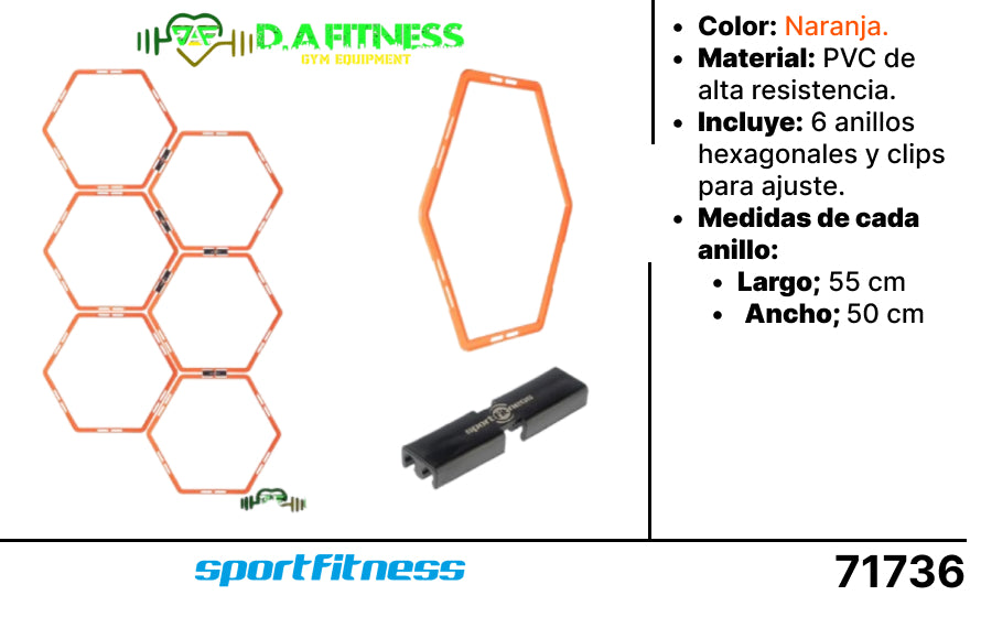 AROS DE AGILODAD HEXAGONALES LD002