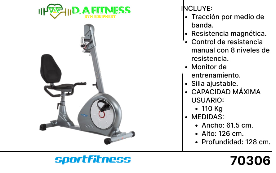 BICICLETA RECUMBENT BILBAO 8602R