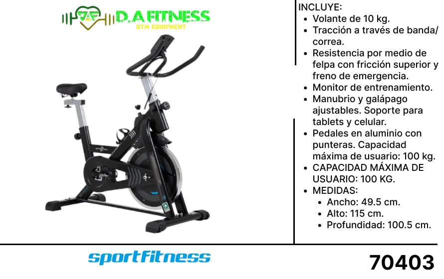 BICICLETA SPINING URBINO JY-8815