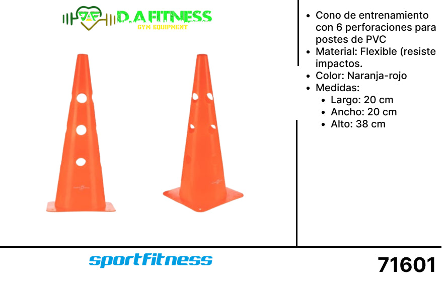 CONO DE ENTRENAMIENTO 15PUL PVCN003