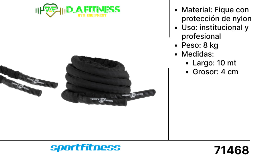 CUERDA DE BATIDA CON PROTECCION EN NYLON NYBR002C