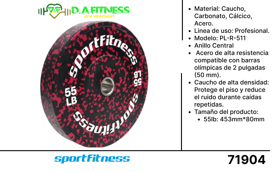 DISCO OLIMPICO DE CAUCHO CAMO PL-R-511 (Precio en unidad)