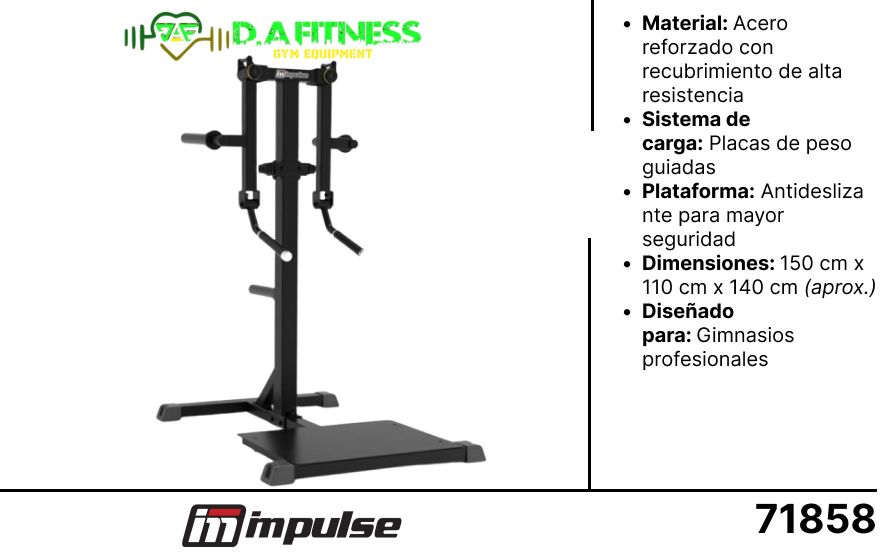 ELEVACION LATERAL DE PIE IFP1103 IMPULSE