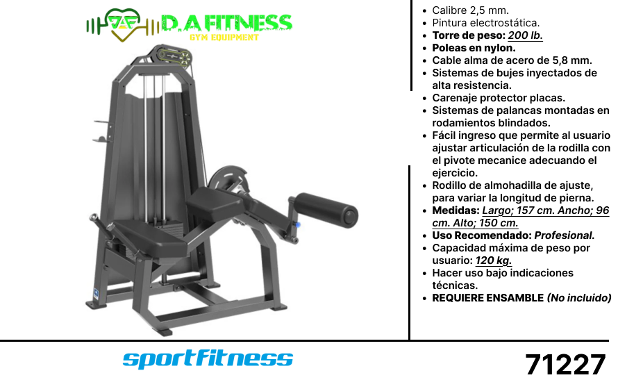 FLEXION DE PIERNAS ACOSTADO U3001T