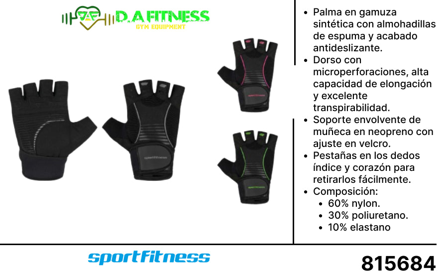 GUANTES CORTOS SPIN GYM