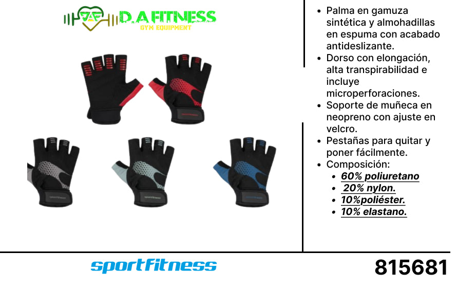 GUANTES CORTOS STAKE GYM