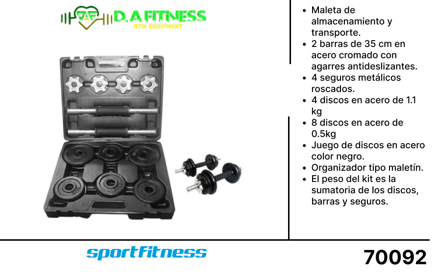 KIT DE MANCUERNAS 12KG HA-8600-ABS