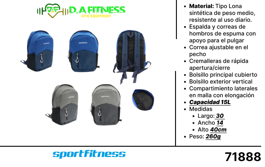 MOCHILA DEPORTVA HAVEN 15 LT