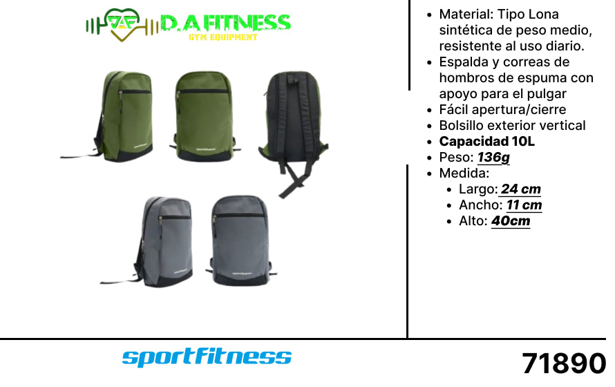 MOCHILA DEPORTIVA SQUAD 10 LT