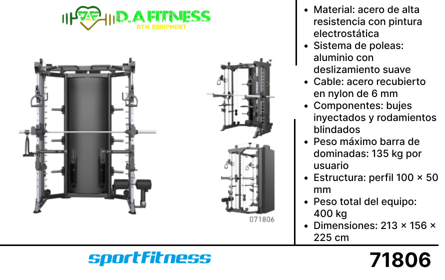 MULTIFUERZA SMITH FUNCIONAL RAPTOR E6247JZ