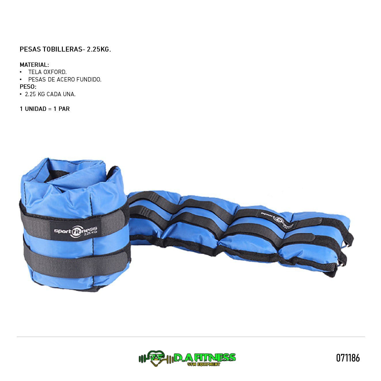 PESAS TOBILLERAS 2.25 KG AW-O-010