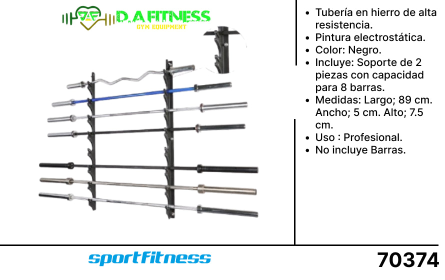 RACK DE BARRAS OLIMPICAS HORIZONTAL