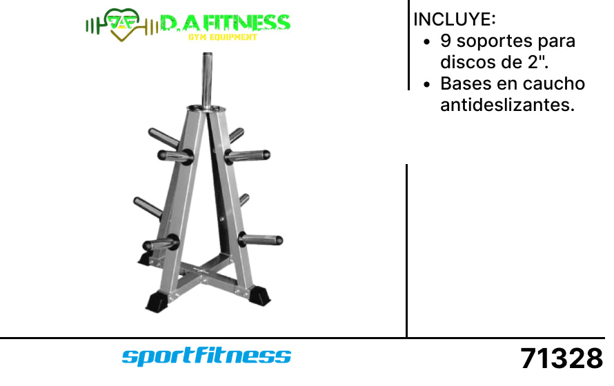 RACK PARA DISCOS OLIMPICOS PIRAMiDAL