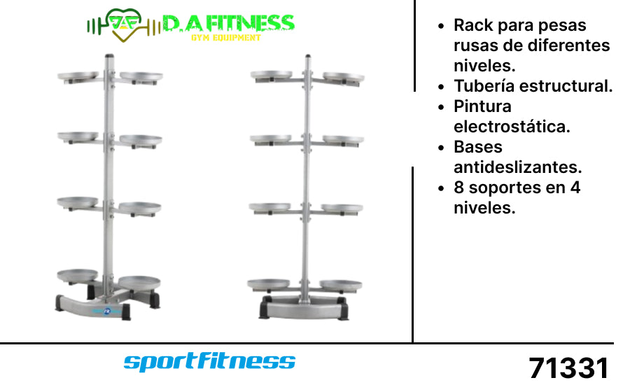 RACK PARA MANCUERNAS RUSAS RK1187 SPORTFITNESS