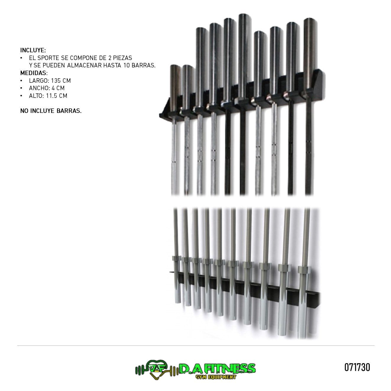 RACK VERTICAL PARA BARRAS OLIMPICAS