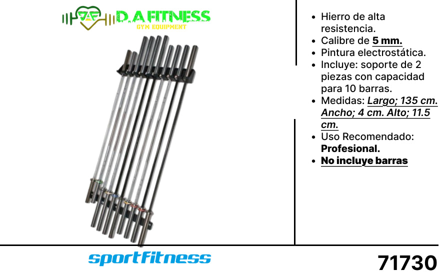 RACK VERTICAL PARA BARRAS OLIMPICAS