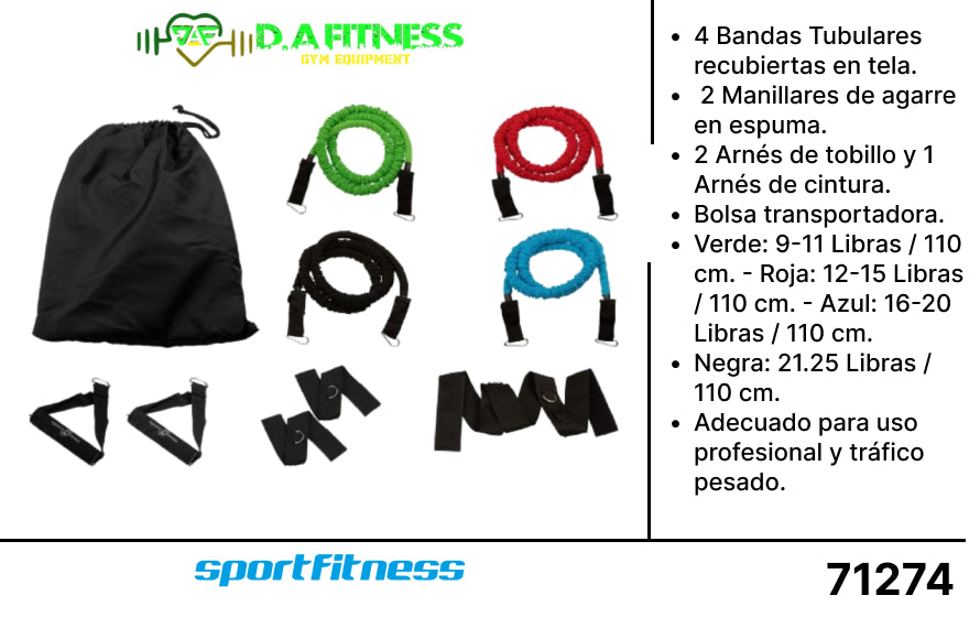 SET DE BANDAS TUBULARES DE RESISTENCIA (SETX4)