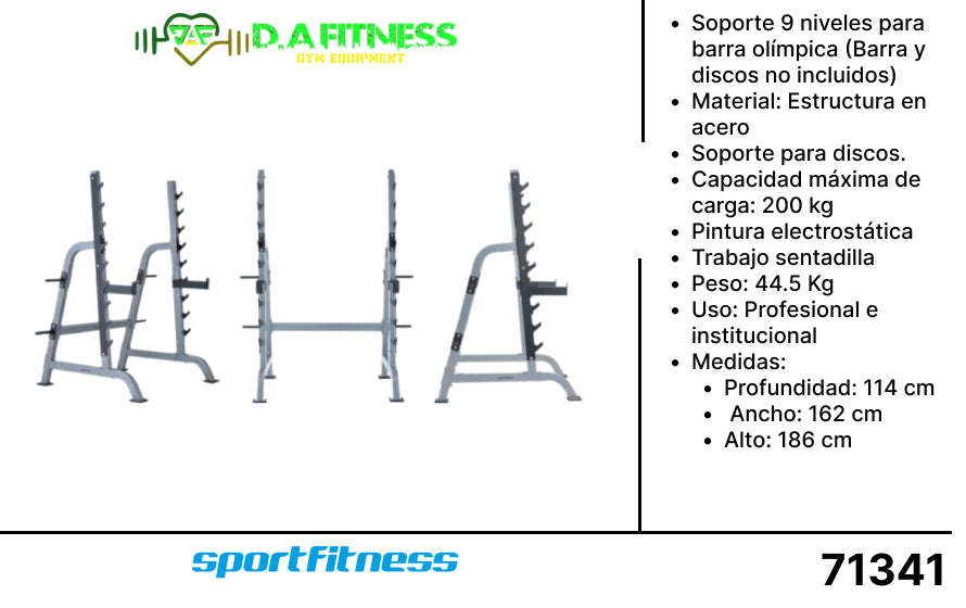 SOPORTE FUNCIONAL PARA SENTADILLA - PECHO - HOMBRO (M2) VMPR001