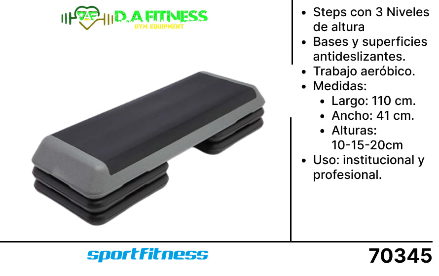 STEP AEROBICO (3 niveles AJUSTABLE) SP.003