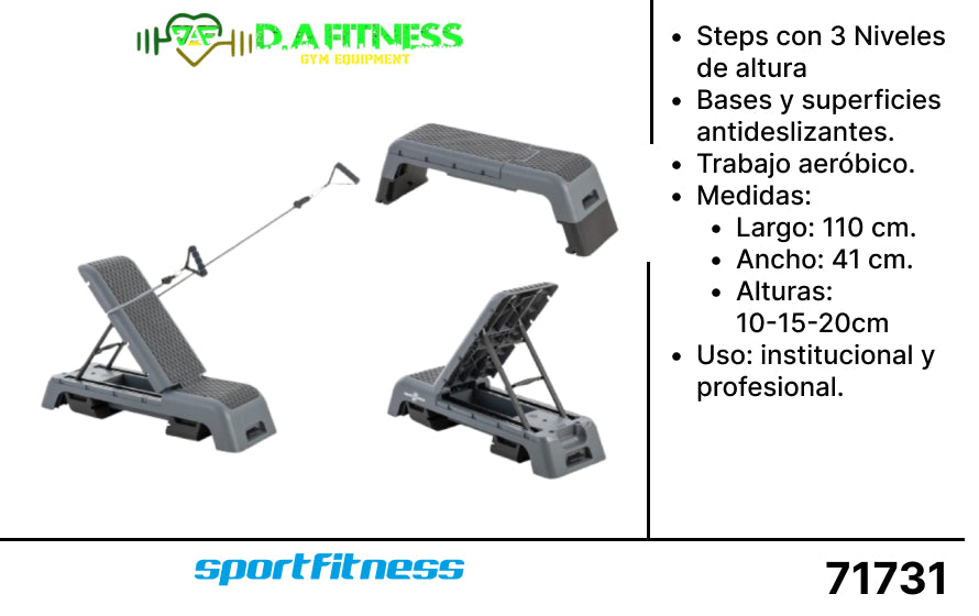 STEP AEROBICO MULTIPOSICION SP.005