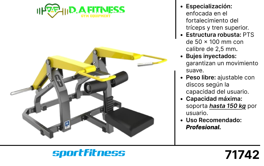 TRICEPS SENTADO (ISOLATERAL) Y965Z