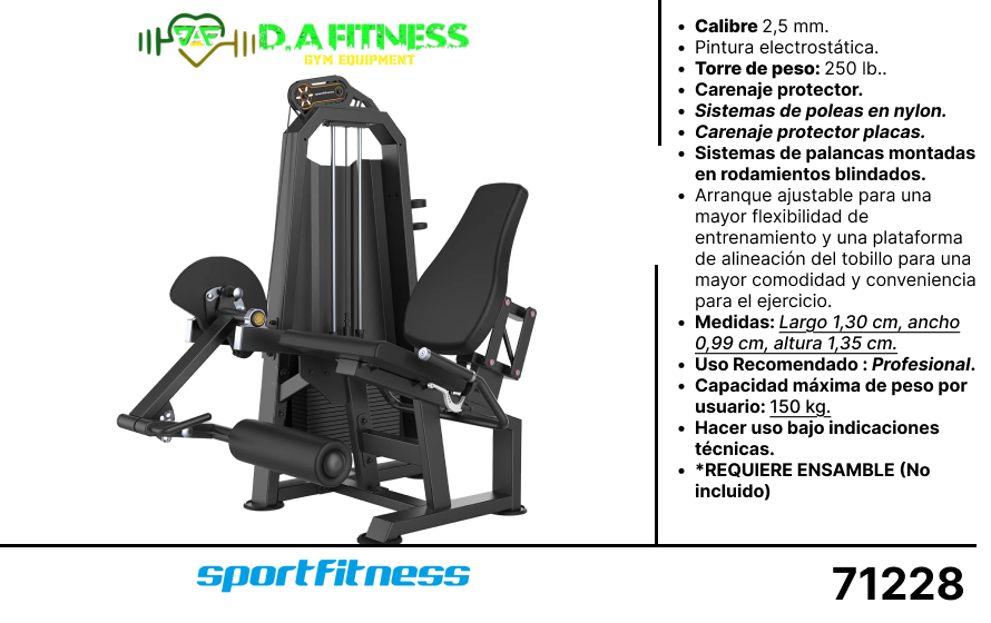 EXTENSION DE PIERNA U3002T