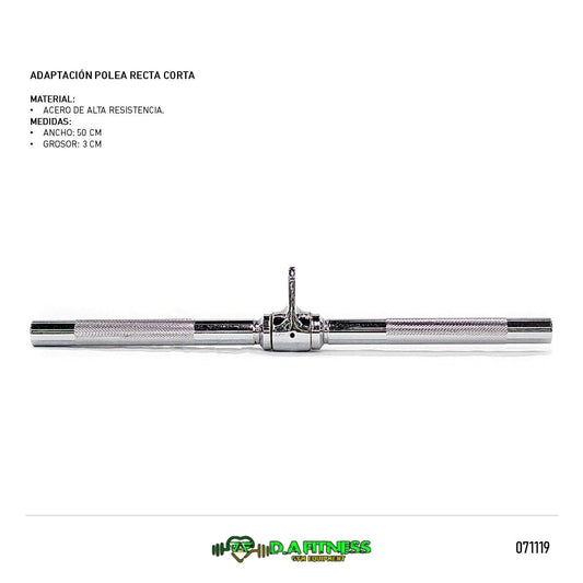 ADAPTACION POLEA RECTA (CORTA) NT-S-0413