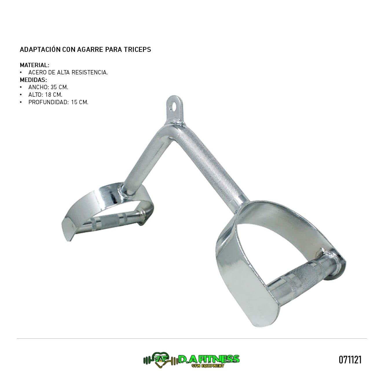 ADAPTACION TRICEPS CON AGARRE CERRADO NT0511