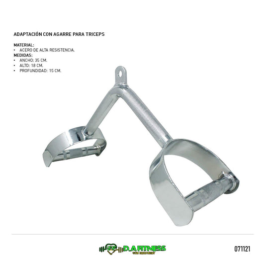 ADAPTACION TRICEPS CON AGARRE CERRADO NT0511