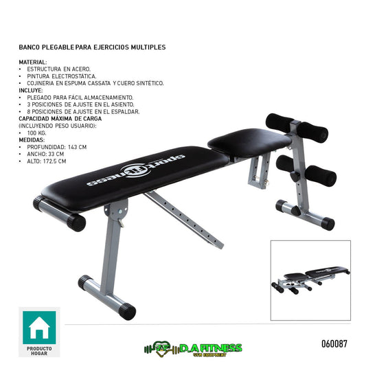 BANCO PLEGABLE PARA EJERCICIOS