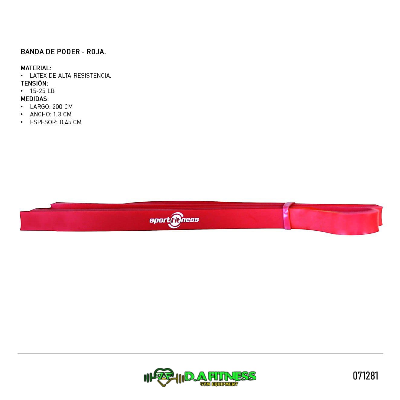 BANDAS ELASTICAS DE PODER LTPB001