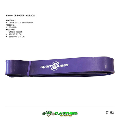 BANDAS ELASTICAS DE PODER LTPB001