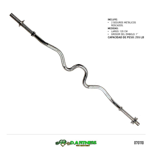 BARRA Z CON ROSCA DE POTENCIA EN Z 1PUL (120CM) HA-8063