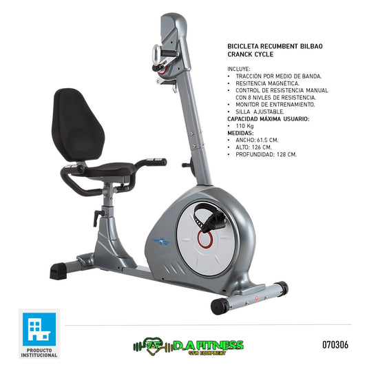 BICICLETA RECUMBENT BILBAO 8602R