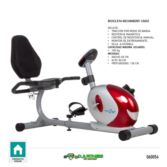 BICICLETA RECUMBENT CADIZ KLJ8.4G