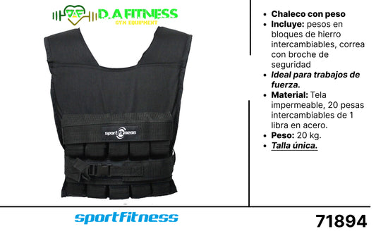 CHALECO PORFESIONAL 20 KG