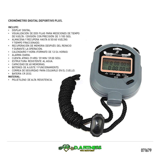 CRONOMETRO DEPORTIVO PRO JS-519