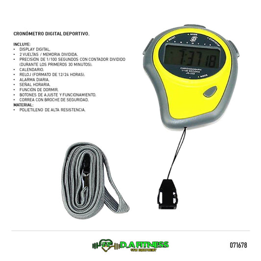 CRONOMETRO DEPORTIVO ESTANDAR JS-322
