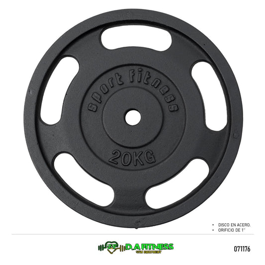 DISCOS ESTANDAR  EN ACERO 1 PUL 20 KG CTW00