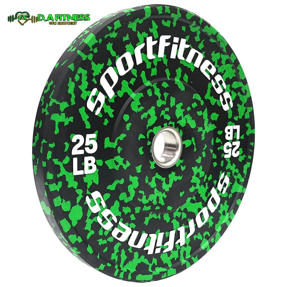 DISCO OLIMPICO DE CAUCHO CAMO VERDE 25 LB  PL-R-511
