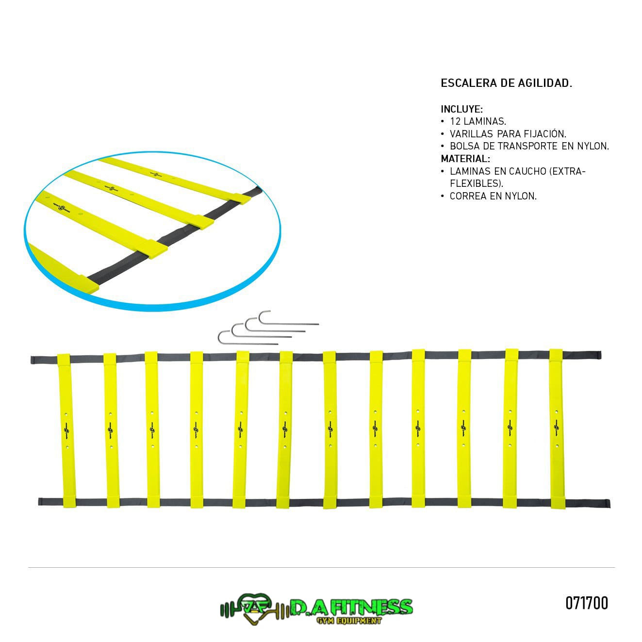 ESCALERA DE AGILIDAD (12 LAMINAS) TL-T-002