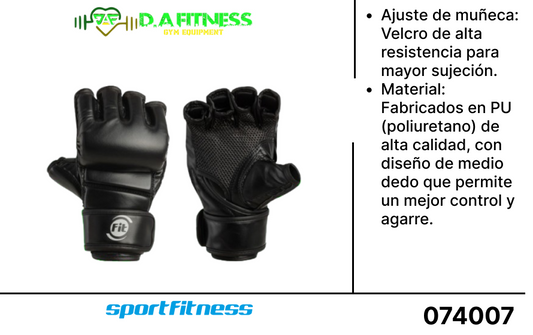 GUANTE TIPO MMA 3 Oz (ENTRENAMIENTO) BX-006