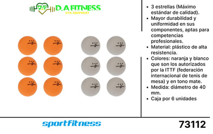 KIT DE PELOTAS PARA PING PONG 40MM