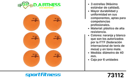 KIT DE PELOTAS PARA PING PONG 40MM