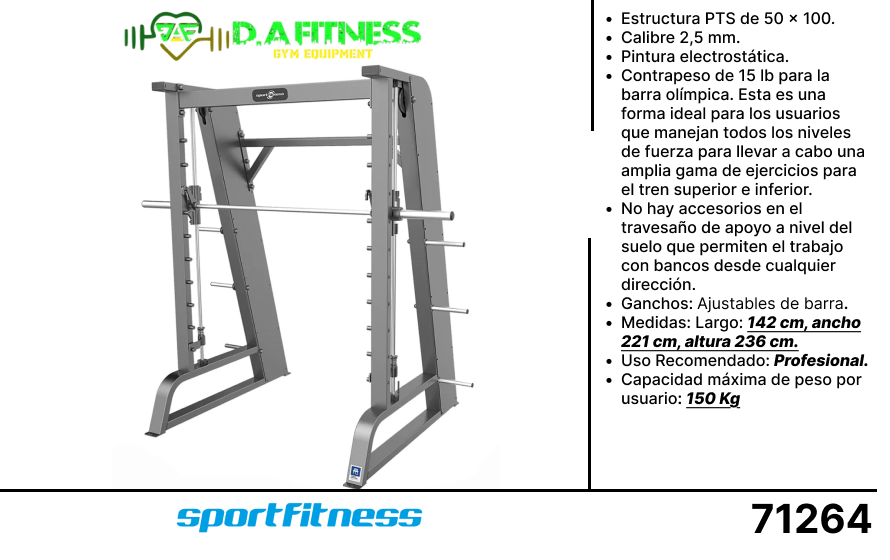 MAQUINA DE SMITH U3063
