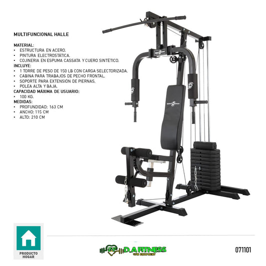 MULTIFUERZA HALLE (1PT) FIT - M01HE