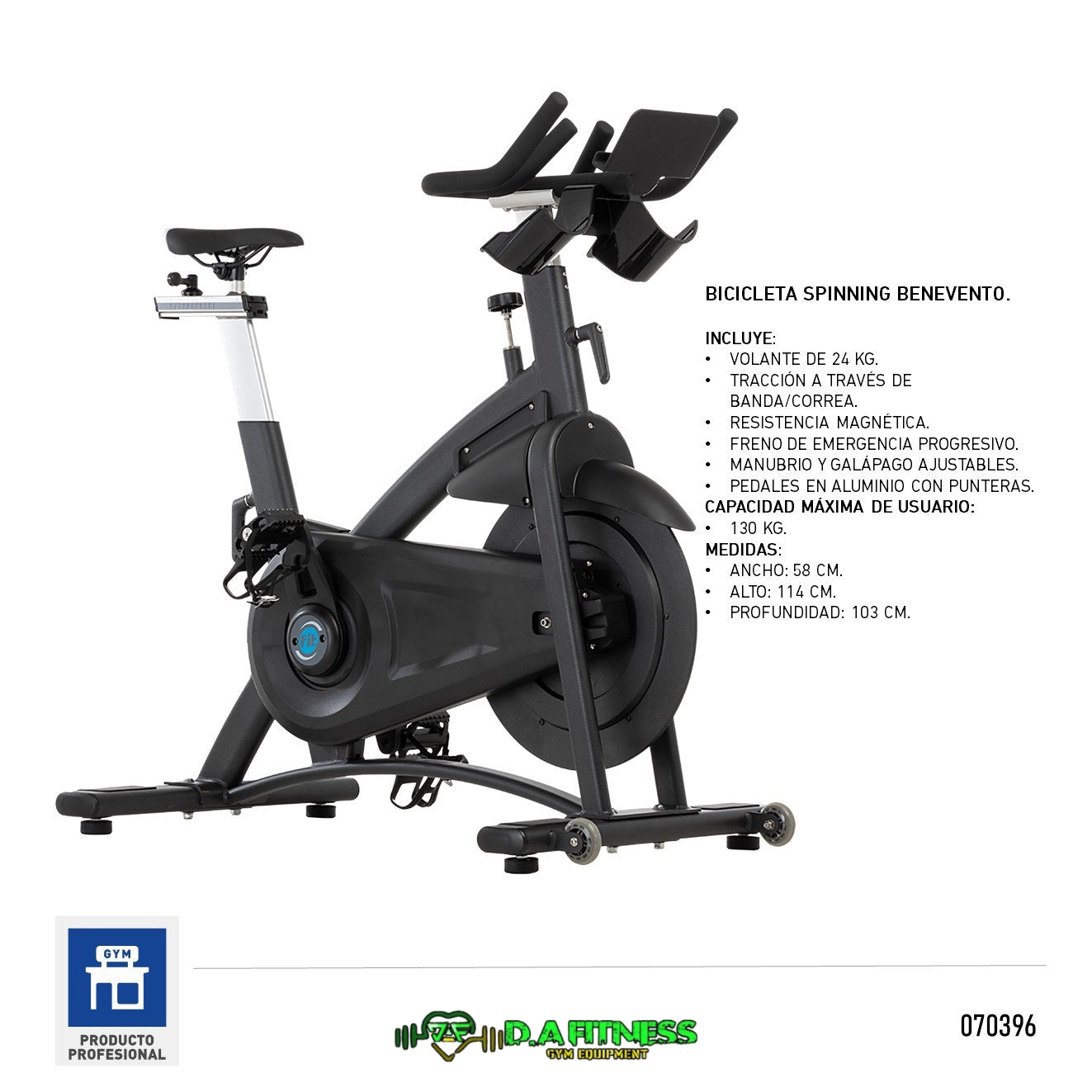 Bicicleta Spinning Magnética Benevento